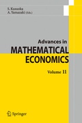 Cover: Advances in Mathematical Economics Volume 11 - Springer