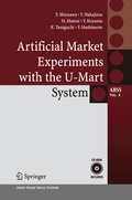 Cover: Artificial Market Experiments with the U-Mart System - Springer