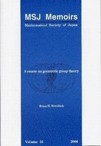 Abbildung von: Course On Geometric Group Theory, A - Mathematical Society of Japan