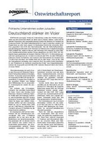 Abbildung von: Ostwirtschaftsreport - MBM Martin Brückner Medien