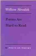 Cover: Poems Are Hard to Read - The University of Michigan Press