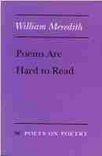 Enlarge image Cover: Poems Are Hard to Read - The University of Michigan Press