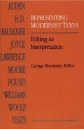 Cover: Representing Modernist Texts - The University of Michigan Press