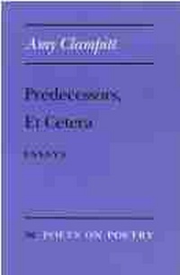 Enlarge image Cover: Predecessors, Et Cetera - The University of Michigan Press