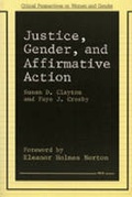 Cover: Justice, Gender, and Affirmative Action - The University of Michigan Press