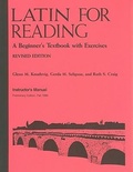 Cover: Latin for Reading - The University of Michigan Press