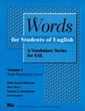 Cover: Words for Students of English, Vol. 1 - The University of Michigan Press
