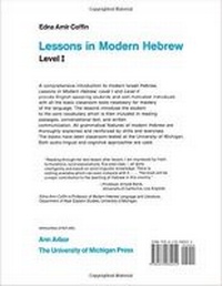 Enlarge image Cover: Lessons in Modern Hebrew - The University of Michigan Press