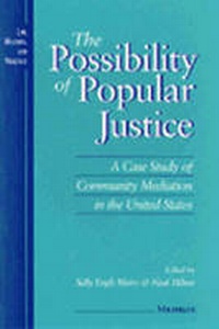 Enlarge image Cover: The Possibility of Popular Justice - The University of Michigan Press