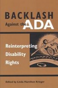 Enlarge image Cover: Backlash Against the ADA - The University of Michigan Press