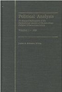 Enlarge image Cover: Political Analysis - The University of Michigan Press