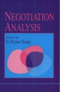 Enlarge image Cover: Negotiation Analysis - The University of Michigan Press