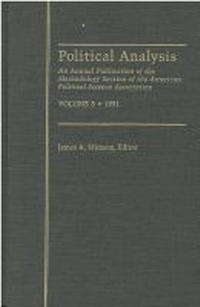 Enlarge image Cover: Political Analysis - The University of Michigan Press