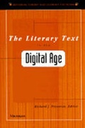 Cover: The Literary Text in the Digital Age - The University of Michigan Press