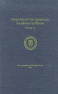 Cover: Memoirs of the American Academy in Rome, Vol. 40 (1995) - The University of Michigan Press