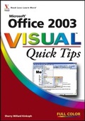 Cover: Microsoft Office 2003 Visual Quick Tips - Wiley