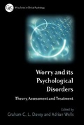 Cover: Worry and its Psychological Disorders - Wiley