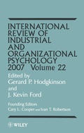 Cover: International Review of Industrial and Organizational Psychology 2007, Volume 22 - Wiley