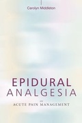 Cover: Epidural Analgesia in Acute Pain Management - Wiley