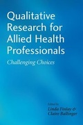 Cover: Qualitative Research for Allied Health Professionals - Wiley