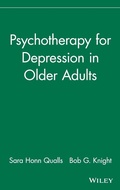 Cover: Psychotherapy for Depression in Older Adults - Wiley