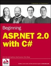 Enlarge image Cover: Beginning ASP.NET 2.0 with C# - Wiley