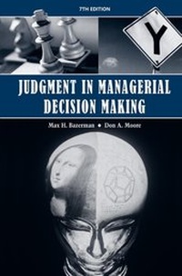 Enlarge image Cover: Judgment in Managerial Decision Making - Wiley