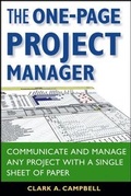 Cover: The One-Page Project Manager - Wiley