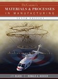 Cover: DeGarmo's Materials and Processes in Manufacturing - Wiley