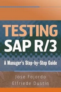 Enlarge image Cover: Testing SAP R/3 - Wiley