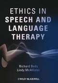 Cover: Ethics in Speech and Language Therapy - Wiley