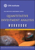 Cover: Quantitative Investment Analysis - Wiley