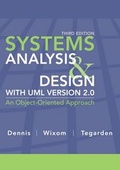 Cover: Systems Analysis and Design with UML - Wiley