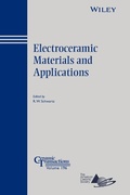 Cover: Electroceramic Materials and Applications - Wiley