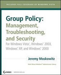 Enlarge image Cover: Group Policy: Management, Troubleshooting, and Security - Wiley