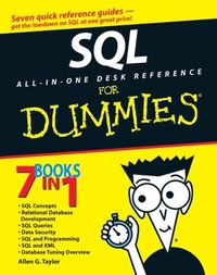 Enlarge image Cover: SQL All-in-One Desk Reference For Dummies - Wiley