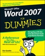 Cover: Word 2007 For Dummies - Wiley