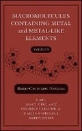 Cover: Macromolecules Containing Metal and Metal-Like ments, Volume 8 - Wiley