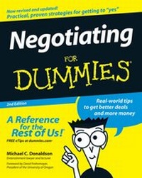 Enlarge image Cover: Negotiating For Dummies - Wiley