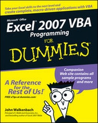 Abbildung von: Excel 2007 VBA Programming For Dummies - Wiley