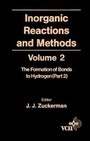 Cover: Inorganic Reactions and Methods, Volume 2, The Formation of the Bond to Hydrogen (Part 2) - Wiley-VCH