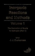 Cover: Inorganic Reactions and Methods, Volume 1, The Formation of Bonds to Hydrogen (Part 1) - Wiley-VCH