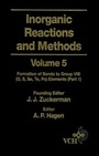 Cover: Inorganic Reactions and Methods, Volume 5, The Formation of Bonds to Group VIB (O, S, Se, Te, Po) Elements (Part 1) - Wiley-VCH