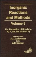 Cover: Inorganic Reactions and Methods, Volume 8, The Formation of Bonds to N, P, As, Sb, Bi (Part 2) - Wiley-VCH