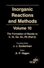 Cover: Inorganic Reactions and Methods, Volume 10, The Formation of Bonds to C, Si, Ge, Sn, Pb (Part 2) - Wiley-VCH
