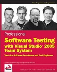 Enlarge image Cover: Professional Software Testing with Visual Studio 2005 Team System - Wiley