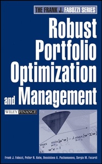 Enlarge image Cover: Robust Portfolio Optimization and Management - Wiley