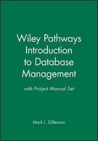 Enlarge image Cover: Introduction to Database Management: WITH Project Manual - Wiley