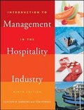 Cover: Introduction to Management in the Hospitality Industry - Wiley