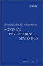 Cover: Solutions Manual to Accompany Modern Engineering S tatistics - Wiley
